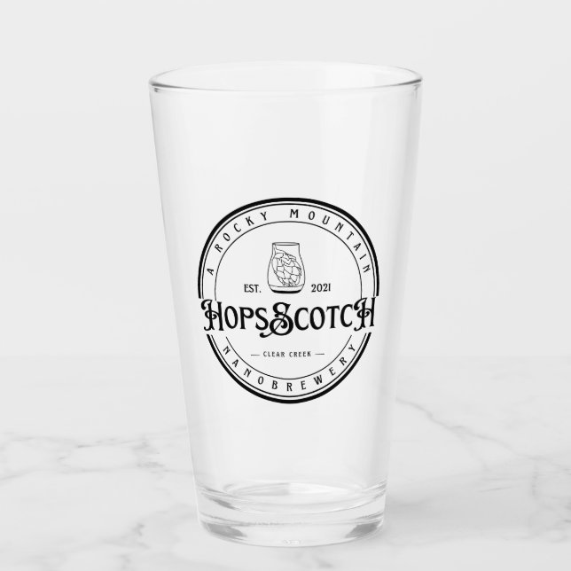 HopsScotch Pint Glass Glas (Vorderseite)