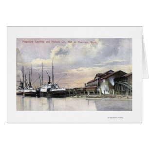 Hoquiam Bauholz-Mühlszene