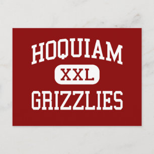 Hoquiam - Grizzlies - Hoch - Hoquiam Washington Postkarte