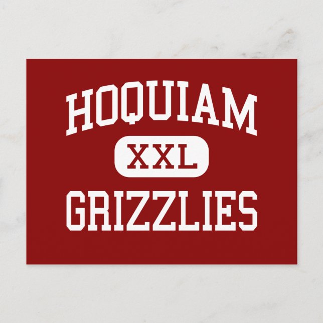 Hoquiam - Grizzlies - Hoch - Hoquiam Washington Postkarte (Vorderseite)