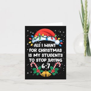 Hör auf 6-7 Lustige Lehrer Schüler 67 Weihnachten  Karte