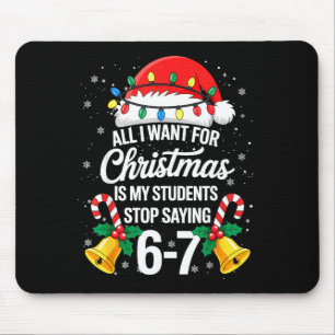 Hör auf 6-7 lustige Lehrer Schüler 67 Weihnachten Mousepad
