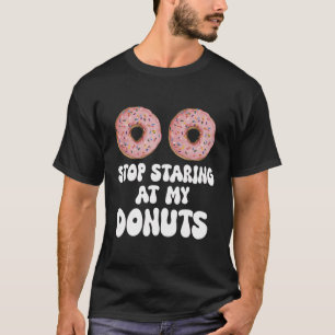 Hör auf, an meinem Donuts lustiges Halloween-Kostü T-Shirt