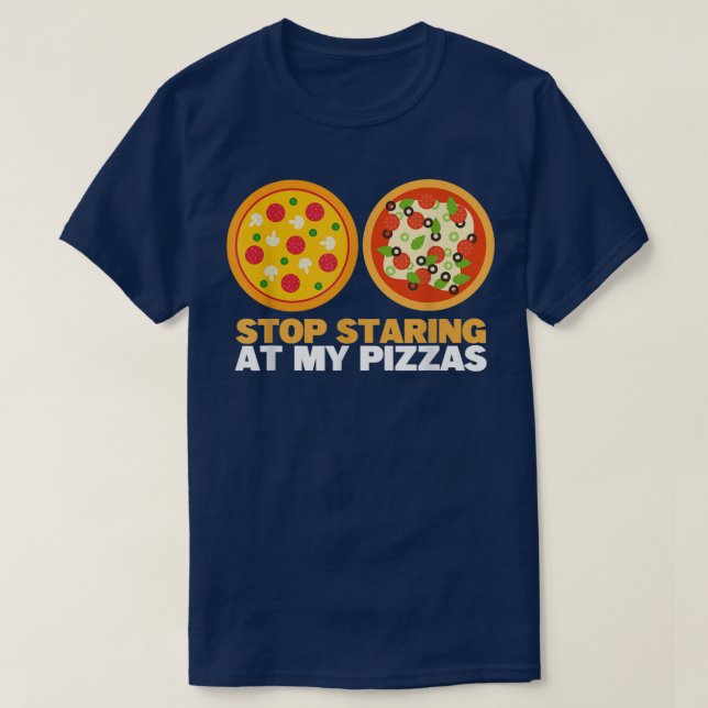 Hör auf, bei meiner Pizza zu stillen, die lustige  T-Shirt (Design vorne)