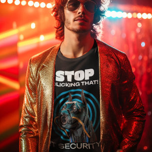 Hör auf damit zu klicken IT-Sicherheits-Humor T-Shirt