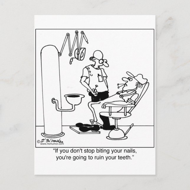 Hör auf, deine Nägel zu binden Postkarte (Vorderseite)