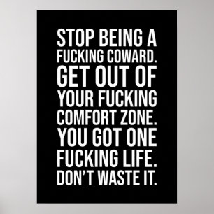 Hör auf, ein Feigling zu sein Poster