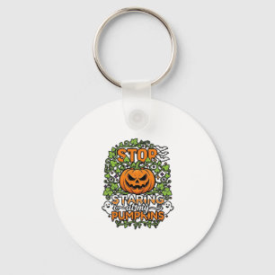 Hör auf Kürbisse Halloween Geister Fledermäuse anz Schlüsselanhänger