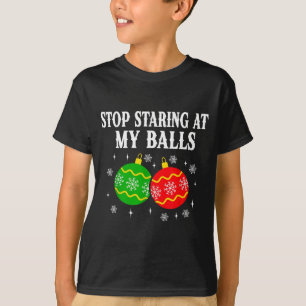 Hör auf, meine lustige Weihnachtsfeier anzustarren T-Shirt