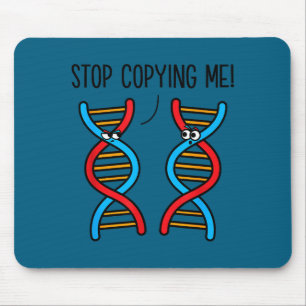 Hör auf mich zu kopieren lustiger Wissenschaftswor Mousepad