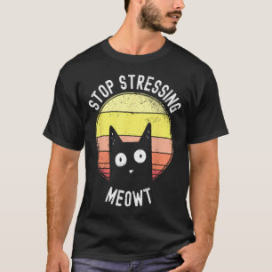 Hör auf, mich zu stressen, Pun Vintage-Sonnenunter T-Shirt