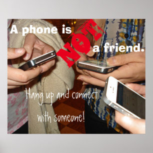 Hör auf simsen! - Klassenzimmer-Poster Poster