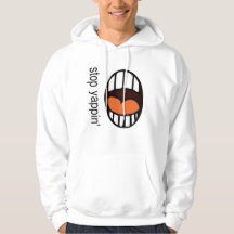 "Hör auf zu kläffen" / Pullover-Hoodie