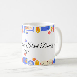 Hör auf zu träumen, fang an zu handeln Zitat Tasse