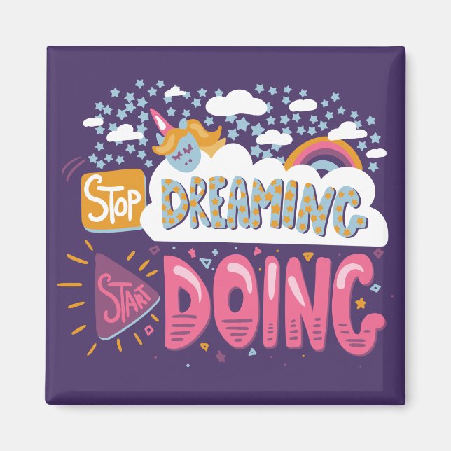 Hör auf zu träumen, fang an zu singen magnet (Vorne)