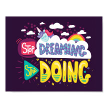 Hör auf zu träumen, mach Dunkle Lila