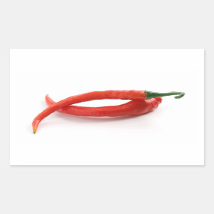 hor Chili-Paprikaschoten Rechteckiger Aufkleber