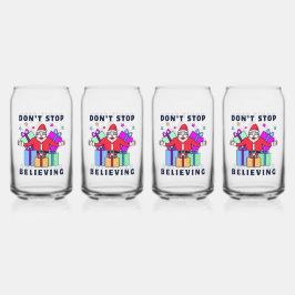 Hör nicht auf, dem Weihnachtsmann mit Geschenken z Dosenglas