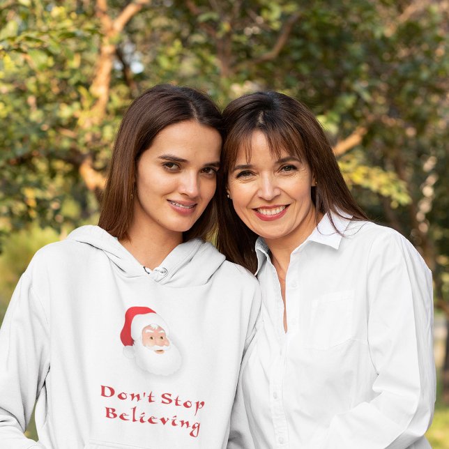 Hör nicht auf, dem Weihnachtsmann zu glauben Hoodie (Santa Christmas)