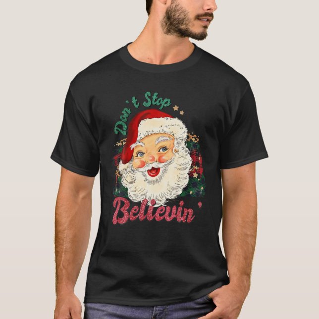 Hör nicht auf, dem Weihnachtsweihnachtsrückgang Vi T-Shirt (Vorderseite)