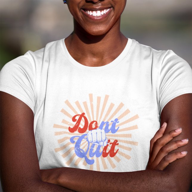 Hör nicht auf, es Motivierend zu tun Orange Lila R T-Shirt (Von Creator hochgeladen)