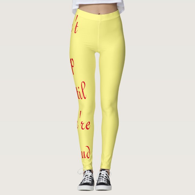 Hör nicht auf leggings (Vorderseite)