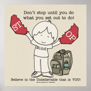 Hör nicht auf poster