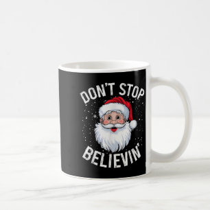 Hör nicht auf, Weihnachten Vintagen Weihnachtsmann Kaffeetasse