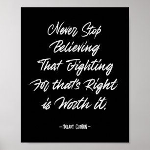 Hör nie auf zu glauben poster