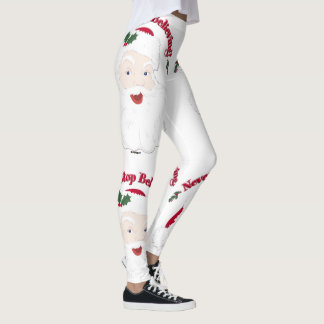 Hör niemals auf, dem Vintagen Weihnachtsmann zu gl Leggings