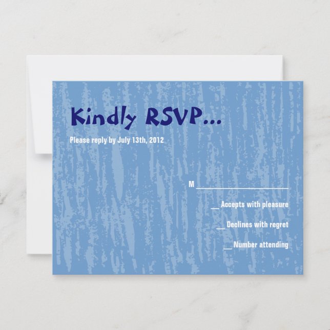 Hora Chair Dance Bar Bat Mitzvah Replik Card RSVP Karte (Vorderseite)