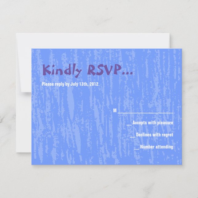 Hora Chair Dance Bar Bat Mitzvah Replik Card RSVP Karte (Vorderseite)