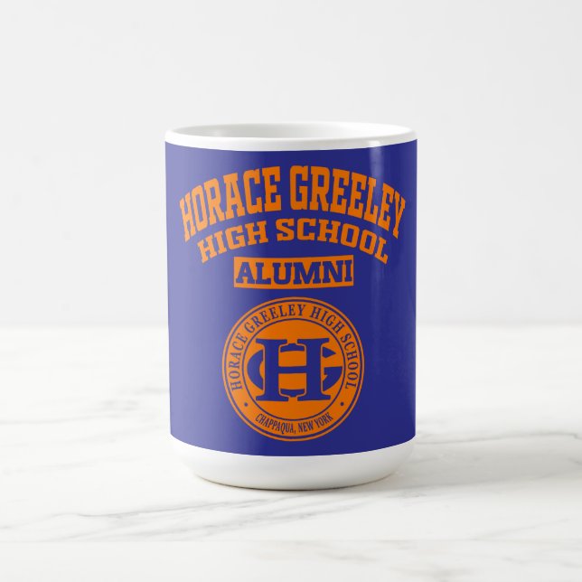 Horace Greeley High School NY Alumni-Tasse Kaffeetasse (Mittel)