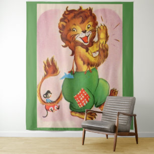 Horace the Lion und Freund Wandteppich