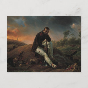 Horace Vernet, der Soldat auf dem Schlachtfeld Postkarte