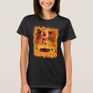 HoraceBeachDesigns horacebeachskn Lion Flame Onn T-Shirt