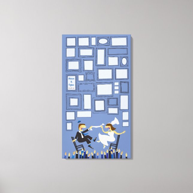 HORAH CHAIR Wedding Sign-In Guest Memory Board Leinwanddruck (Vorderseite)