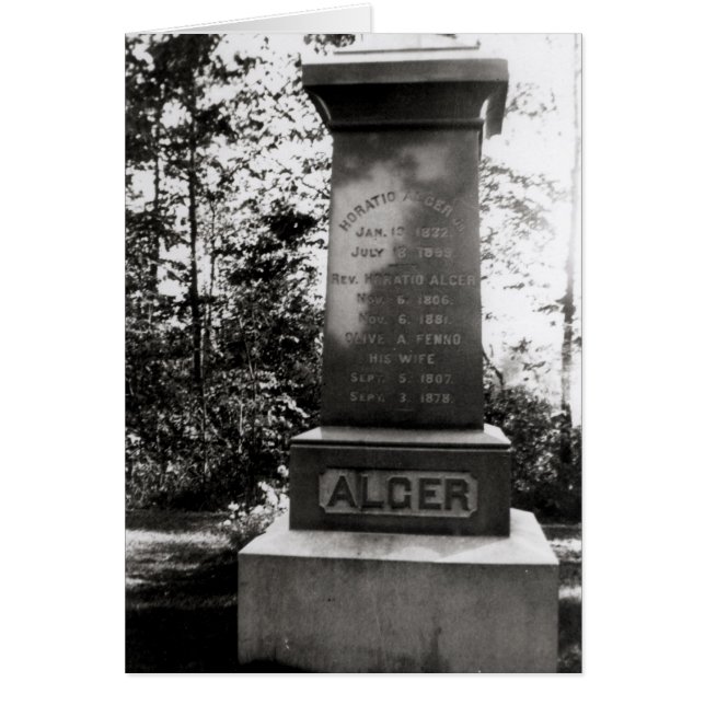 Horatio Alger Grab in Natick, Massachusetts (Vorne)