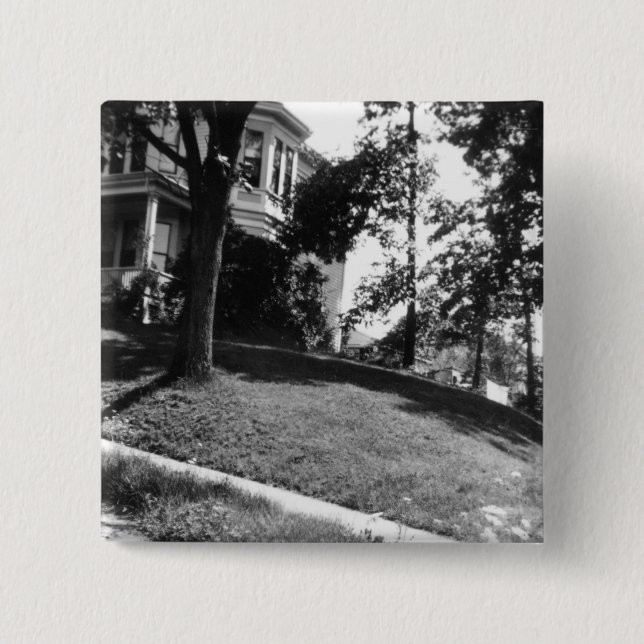 Horatio Algers Haus in Natick, Massachusetts Button (Vorderseite)