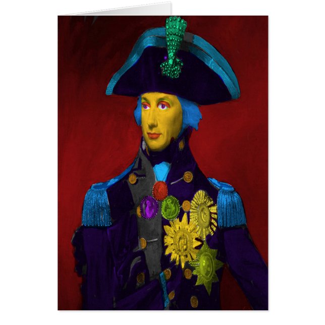 Horatio Nelson Pop Art Birthday Card (Vorne)