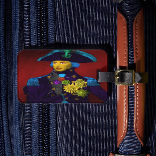 Horatio Nelson Pop Art Gepäckstück Gepäckanhänger (Vorderseite Insitu 4)