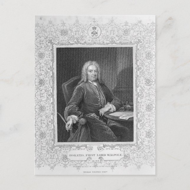 Horatio Walpole Postkarte (Vorderseite)