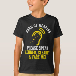 Hörbehinderung ASL Hörbehinderte Todeskriege T-Shirt