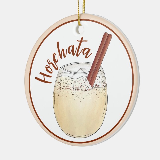 Horchata Orxata Mexican Spanish Getränk Drink Keramik Ornament (Links)