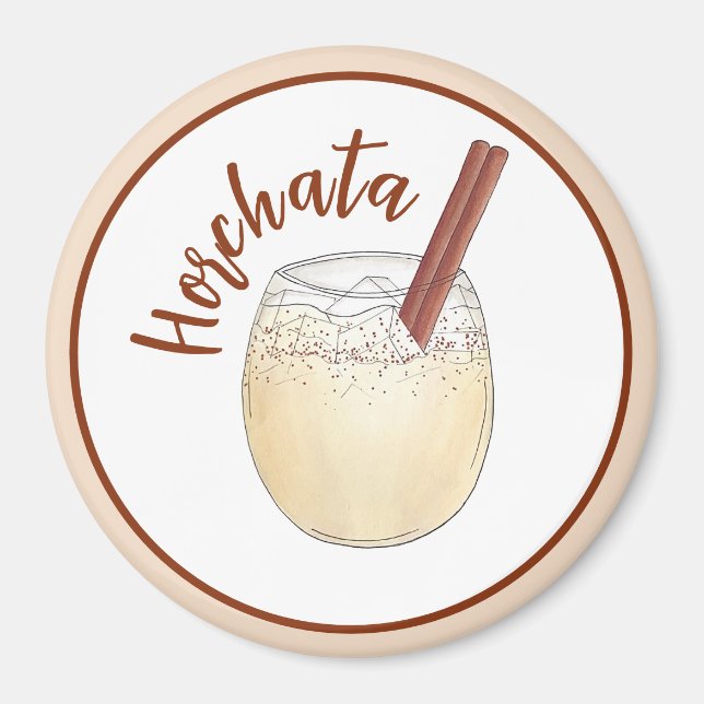 Horchata Orxata Mexican Spanish Getränk Drink Magnet (Vorne)