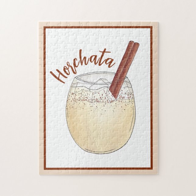 Horchata Orxata Mexican Spanish Getränk Drink Puzzle (Vertikal)