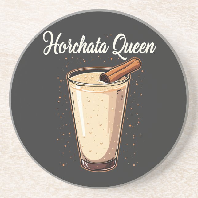 Horchata Queen Mexican Spanish Drink Getränkeuntersetzer (Vorne)