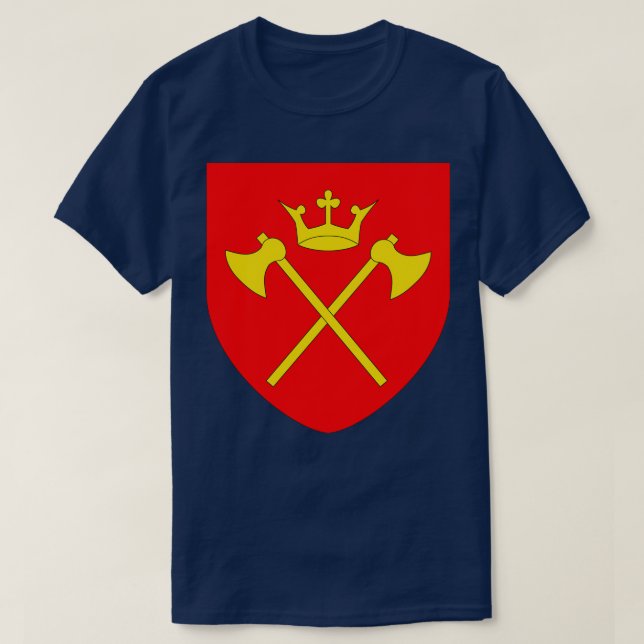 Hordaland-Wappen Norwegen T-Shirt (Design vorne)