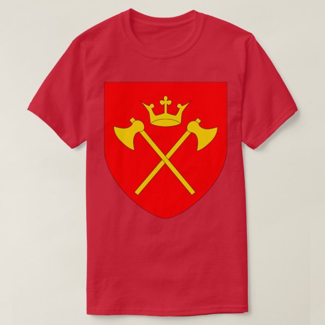 Hordaland-Wappen Norwegen T-Shirt (Design vorne)