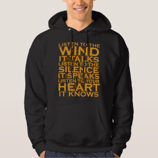 Höre dem Wind des Tages der indianischen Ureinwohn Hoodie